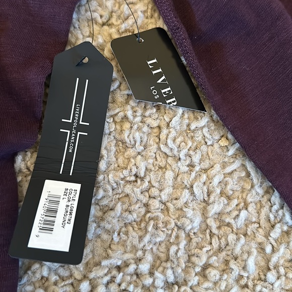 NWT Liverpool Los Angeles Slub Henley T Shirt - Picture 6 of 6